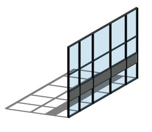Product: FSX100 (50mm) Curtain Wall System - Mullion Drained