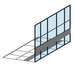 Product: FSX100 (50mm) Curtain Wall System - SSG