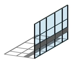 Product: FSX100 (50mm) Curtain Wall System - Zone Drained