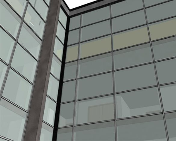 Revit, BIM, Store, Components, Architecture,Object,Free,Download,Kawneer,curtain,wall,system,50mm,AA100,zone,drained