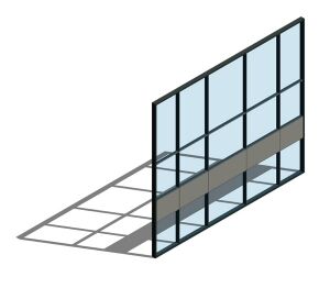 Product: FSX110 (65mm) Curtain Wall System - SSG