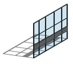 Product: AA110 (65mm) Curtain Wall System - Zone Drained