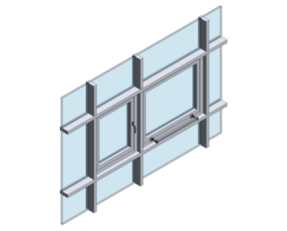Kawneer AA720 Open Out Windows