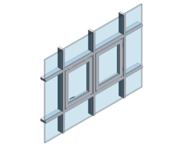 Kawneer AA720 Open Out Windows