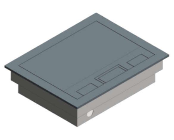 Revit, BIM, Store, Components, Architecture, Object,Free,Download,legrand,electric,floor,boxes,2,3,4,compartment,accessory,plate,slab,mounted,pre-wired,access,floor,service,outlet,RCD,electrak