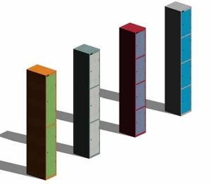 Product: Shockproof Lockers-Inset Doors 1780 High