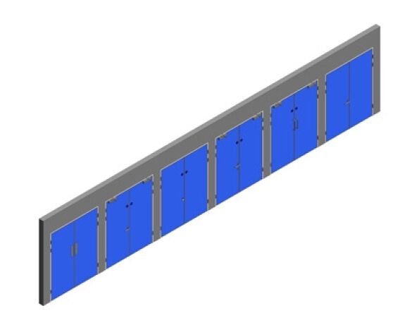 Revit, BIM, Download, Free, Components, Object, Interspec, Single, Door, 00, Lloyd, Worrall, Double, leaf, ironmongery, doorset, detail