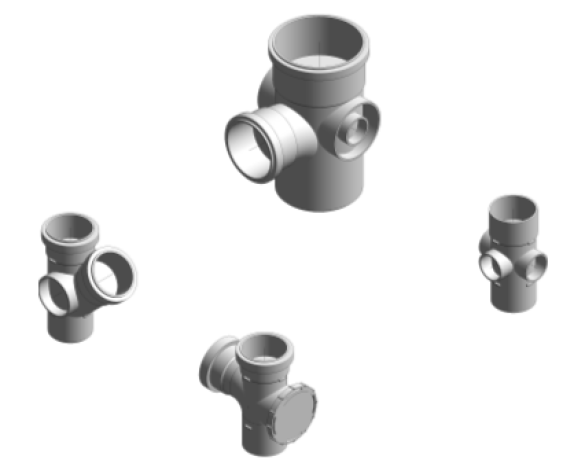 Bim, BIM, Store, Revit, Durapipe, Pipe, Pipes, Fitting, Coupling, Bend, Equal, Offset, Braches, Five, Three, Unequal, Boss, Rear, Access, Level, Invert, Reducer, Adaptor, Marley, Plumbing, and, Drainage, Push, Fit, Soil, PVC, u, PVCu