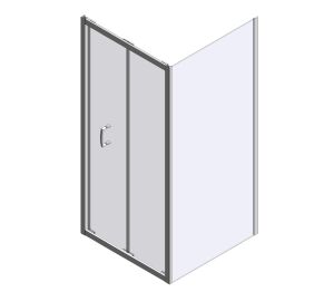 MERLYN - IQ Bifold Shower Door With Side Panel