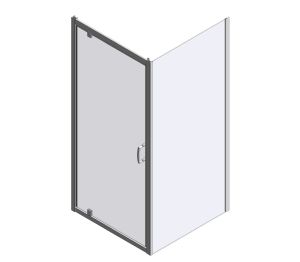 IQ Pivot Shower Door with Side Panel