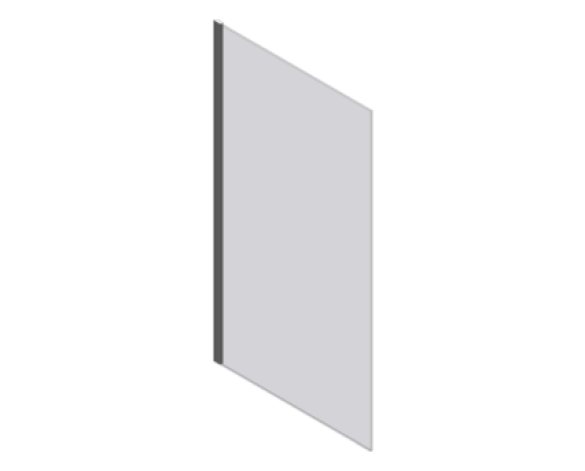 Revit, BIM, Download, Free, Components, object, objects, Merlyn, Bath, Shower, Screen, Enclosure, Door, MB0, Single, Bathscreen