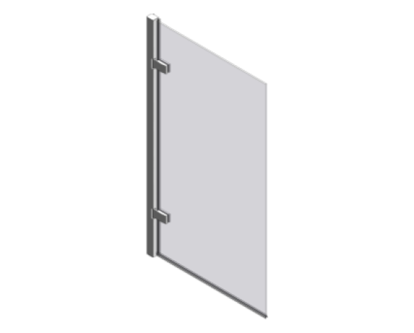 Revit, BIM, Download, Free, Components, object, objects, Merlyn, Bath, Shower, Screen, Enclosure, Door, MB6, Hinged, Bathscreen
