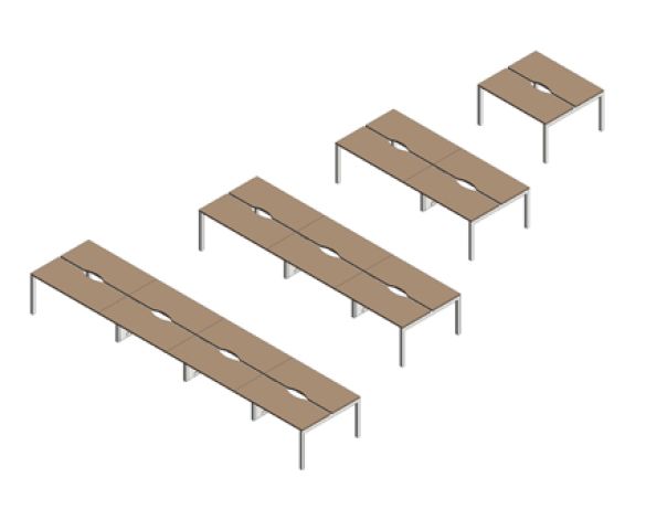 Revit, BIM, Store, Components, Architecture, Object,Free,Download,Moduflex,Bench,systems,desk,benching,work,station,office,D50,D80,in,line,back,to,,system,furniture,cable,management,screen