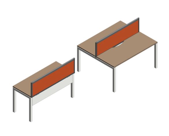 Revit, BIM, Store, Components, Architecture, Object,Free,Download,Moduflex,Bench,systems,desk,benching,work,station,office,D50,D80,in,line,back,to,,system,furniture,cable,management,screen