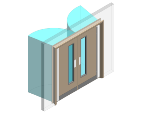 Revit, BIM, Download, Free, Components, Doorset, Double, Fire, Door, Doors, Finger, Guard, Education, School
