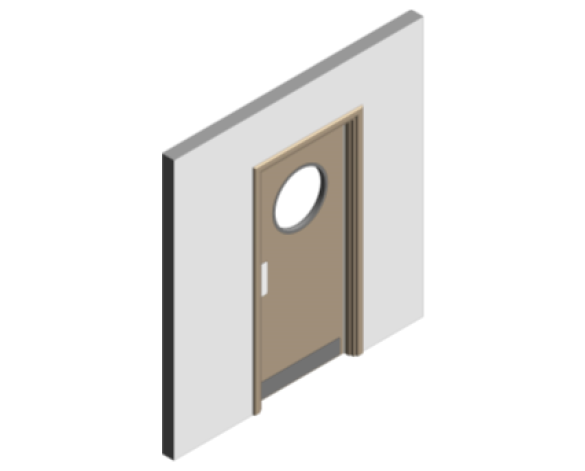 Revit, BIM, Download, Free, Components, Doorset, Single, Fire, Door, Doors, Finger, Guard, Education, School