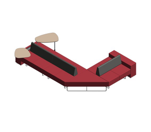 Product: Boundary Modular Sofa - L Shape Configuration