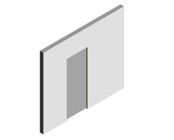 Bim, BIM, Store, Revit, PC, P C, Henderson, Door, 100, Husky, Pocket, Single, PDK