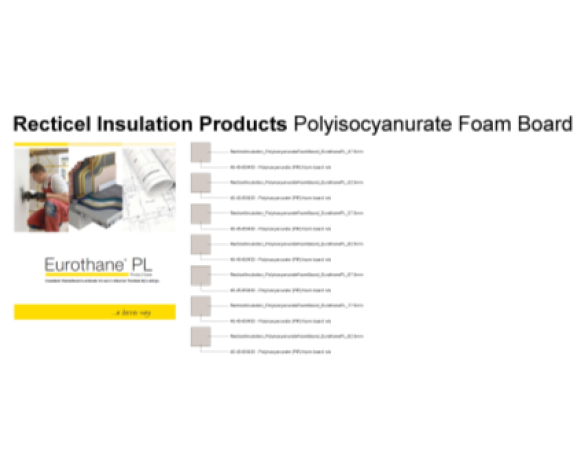 Revit, Bim, Store, Components, Generic, Model, Object, 14, Recticel, insulation, Products, PIR, Foam, Board, thermal, Eurothane, PL