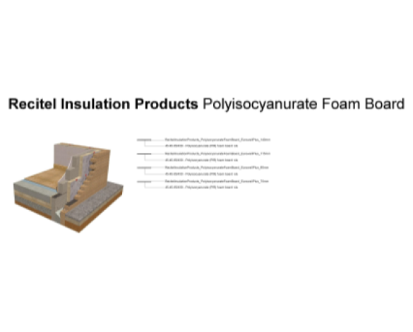 Revit, Bim, Store, Components, Generic, Model, Object, 14, Recticel, insulation, Products, PIR, Foam, Board, thermal, Euro, Wall, Plus