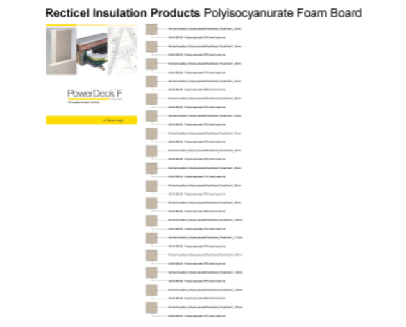 Revit, Bim, Store, Components, Generic, Model, Object, 14, Recticel, insulation, Products, PIR, Foam, Board, thermal, Power, Deck, F