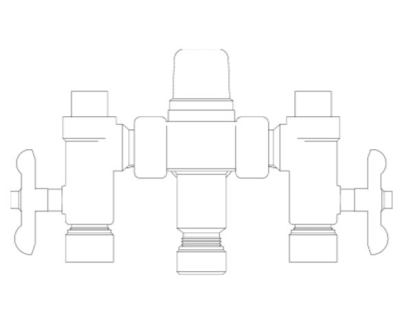 Revit, Bim, Store, Components, MEP, Object, Reliance, Water, Controls, RWC, Mechanical, Pipe, Heatguard, Dual, Thermostatic, Mixing, Valve, HEAT110614, HEAT110624, HEAT110615, HEAT110616, HEAT110625, HEAT110617