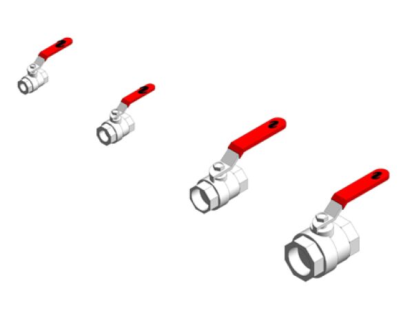 Revit, BIM, Store, Components, Architecture, Object, Free, Download, MEP, Mechanical, Pipe, Fluid, Systems, Valve, Ball, Nickel, plated, female, PN40, red, handle, reliance, water, controls, BVAL400000, BVAL400011, BVAL400021, BVAL400031, BVAL400041, BVAL400051