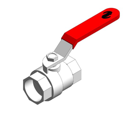 Revit, BIM, Store, Components, Architecture, Object, Free, Download, MEP, Mechanical, Pipe, Fluid, Systems, Valve, Ball, Nickel, plated, female, PN40, red, handle, reliance, water, controls, BVAL400000, BVAL400011, BVAL400021, BVAL400031, BVAL400041, BVAL400051