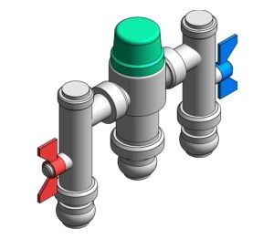 Product: Sharkbite Ausimix 4 in 1 Thermostatic Mixing Valve