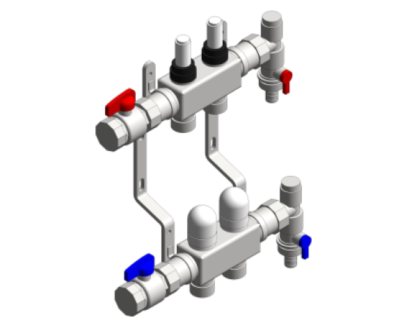 Revit, Bim, Store, Components, MEP, Object, Reliance, Water, Controls, RWC, Mechanical, Stainless, Steel, UFH, Manifold