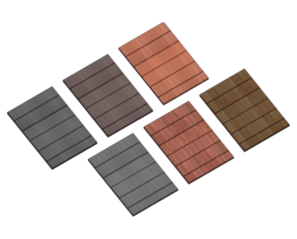 Revit, BIM, Download, Free, Components, object, Russell, Roof, Tiles, Grampian, Smooth, Streaky