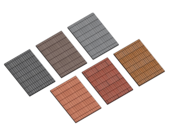 Revit, BIM, Download, Free, Components, object, Russell, Roof, Tiles, Pennine, Smooth, Streaky