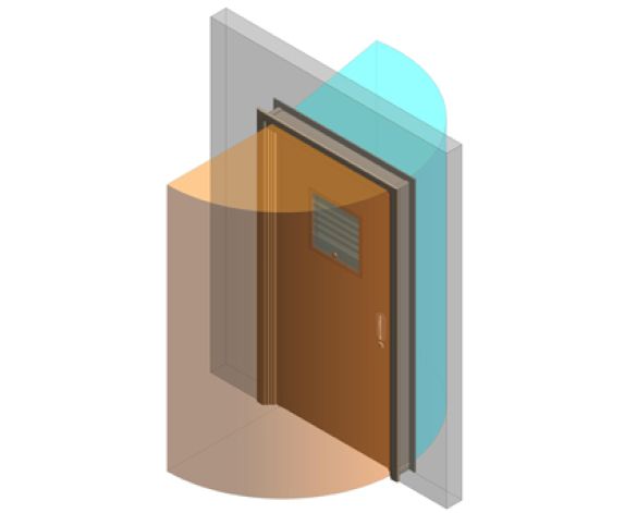 Revit, BIM, Download, Free, Components, Doorset, Double, Fire, Door, Doors, Ligature, Health, Care, Sure, Close, Healthcare