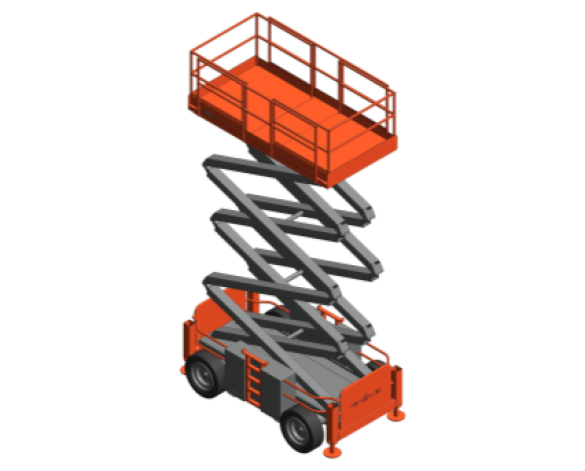 Revit, BIM, Download, Free, Components, Object, Speedy, Hire, Services, Site, Building, Equipment, 14, SKYJACK, Access, Platform, SJ9241, SJ9250RT, Rough, Terrain