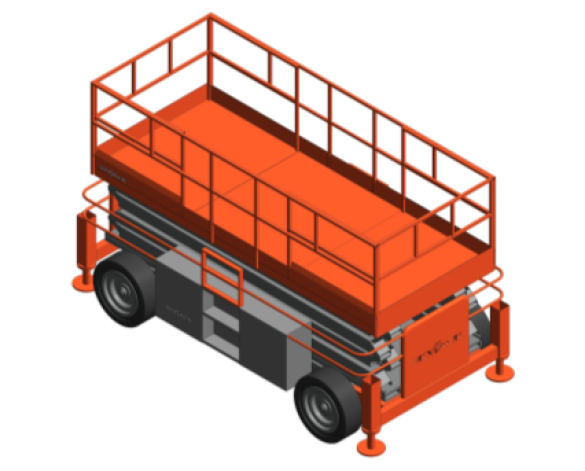 Revit, BIM, Download, Free, Components, Object, Speedy, Hire, Services, Site, Building, Equipment, 14, SKYJACK, Access, Platform, SJ9241, SJ9250RT, Rough, Terrain