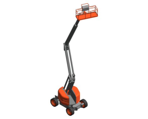 Revit, BIM, Download, Free, Components, Object, Services, Site, Building, Equipment, 16, SKYJACK, Access, Platform, Boom, Lift, Articulating, SJ63, AJ,