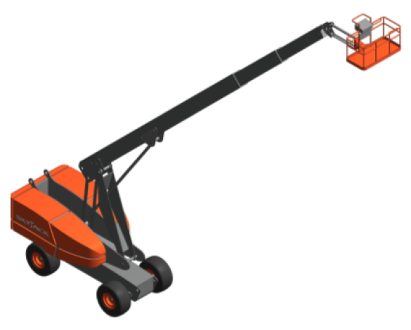 Revit, BIM, Download, Free, Components, Object, Site, Building, Equipment, 16, SKYJACK, Access, Platform, Telescopic, Boom, SJ86T