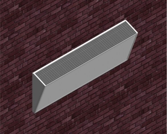 Product: Thermatile TEN-TWELVE Wall Mounted Angled Frame Radiant Panel