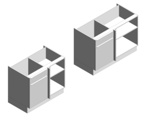 Revit, BIM, Download, Free, Components, object, objects, Symphony, Kitchens, Cabinets, Units, Casework, Drawer, Line, Corner