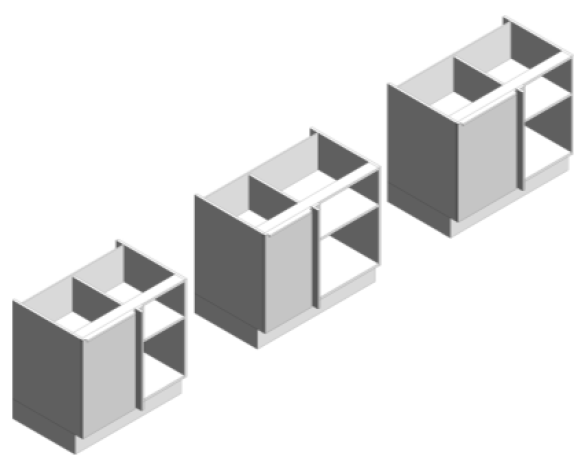 Revit, BIM, Download, Free, Components, object, objects, Symphony, Kitchens, Cabinets, Units, Casework, Full, Height, Corner,