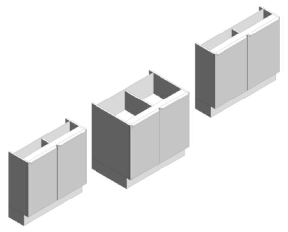 Revit, BIM, Download, Free, Components, object, objects, Symphony, Kitchens, Cabinets, Units, Casework, Full, Height, Door, Base