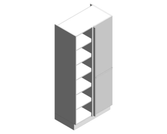 Revit, BIM, Download, Free, Components, object, objects, Symphony, Kitchens, Cabinets, Units, Casework, Tall, Corner, Larder, Cabinets