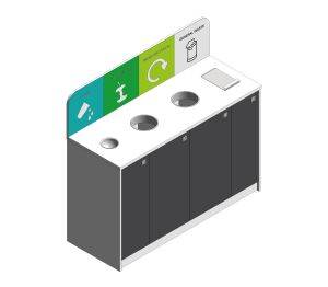 Product: 4 Waste Stream Recycling Station