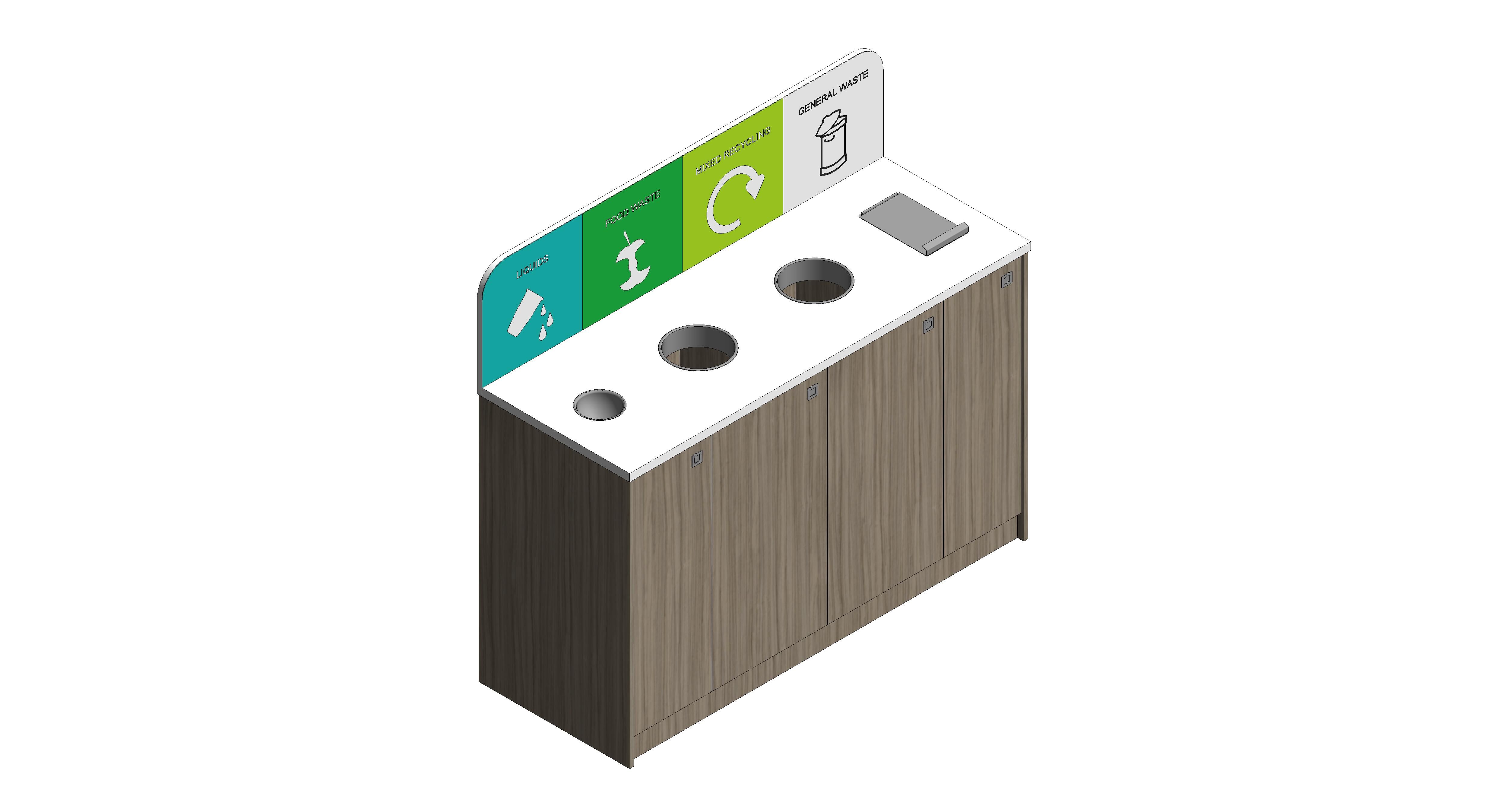 Product: 4 Waste Stream Recycling Station