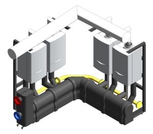 Product: ecoTEC Commercial Corner Cascading Boiler Rig