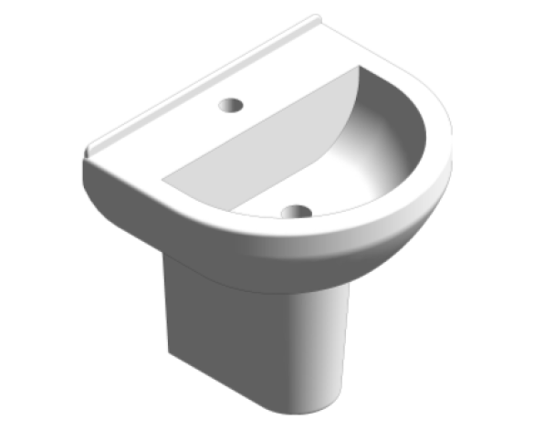 Bim, Content, Object, Component, BIM, Store, Revit, Ideal, Standard, Basins, Water, Bathroom, Vitra, VitrA, Basin, Bath, WC, Pan, Cistern, S20, Recessed, 55cm