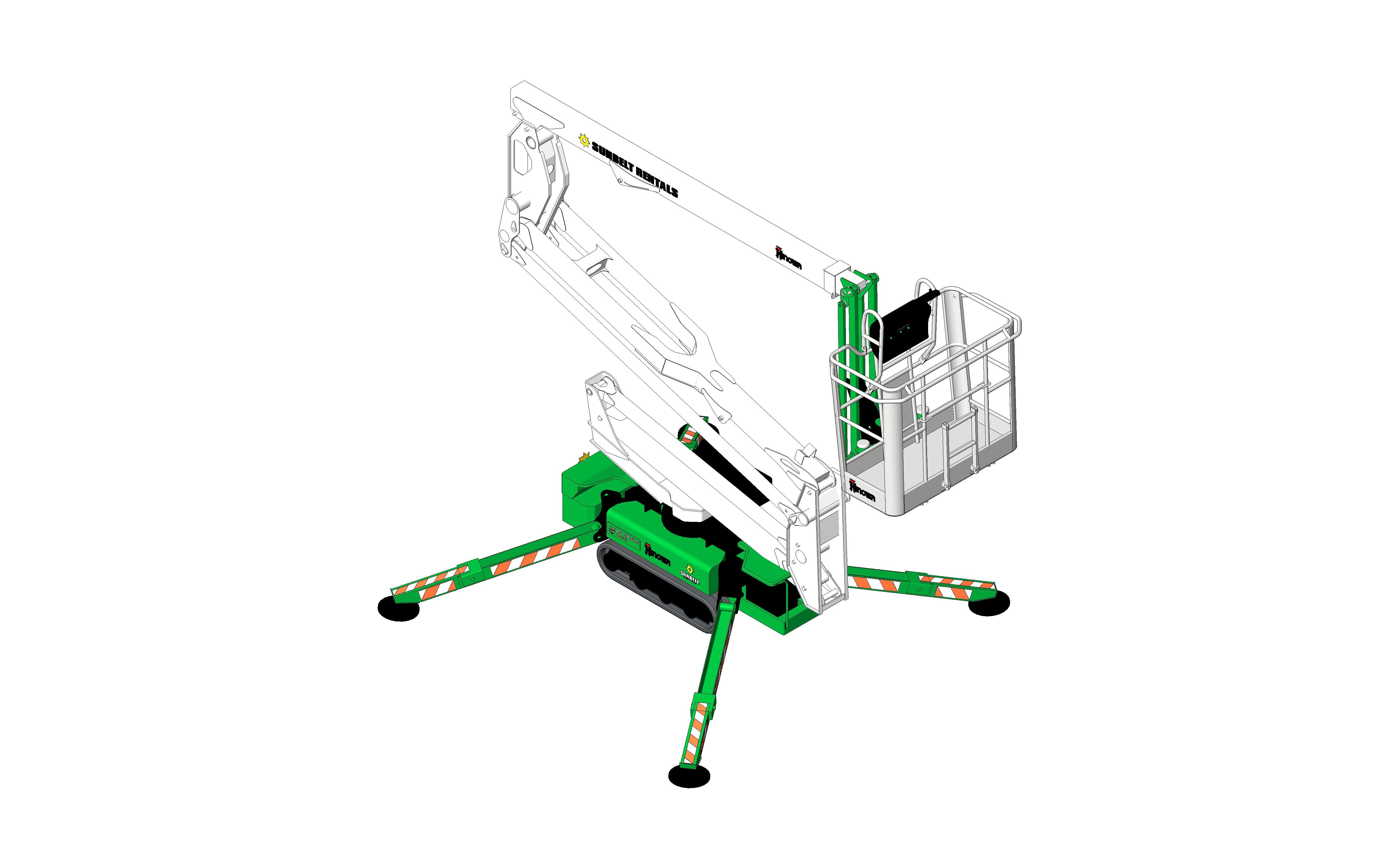 Product: Sunbelt Rentals - Compact Crawler Boom - Hinowa Lightlift 17-75 (Electric)