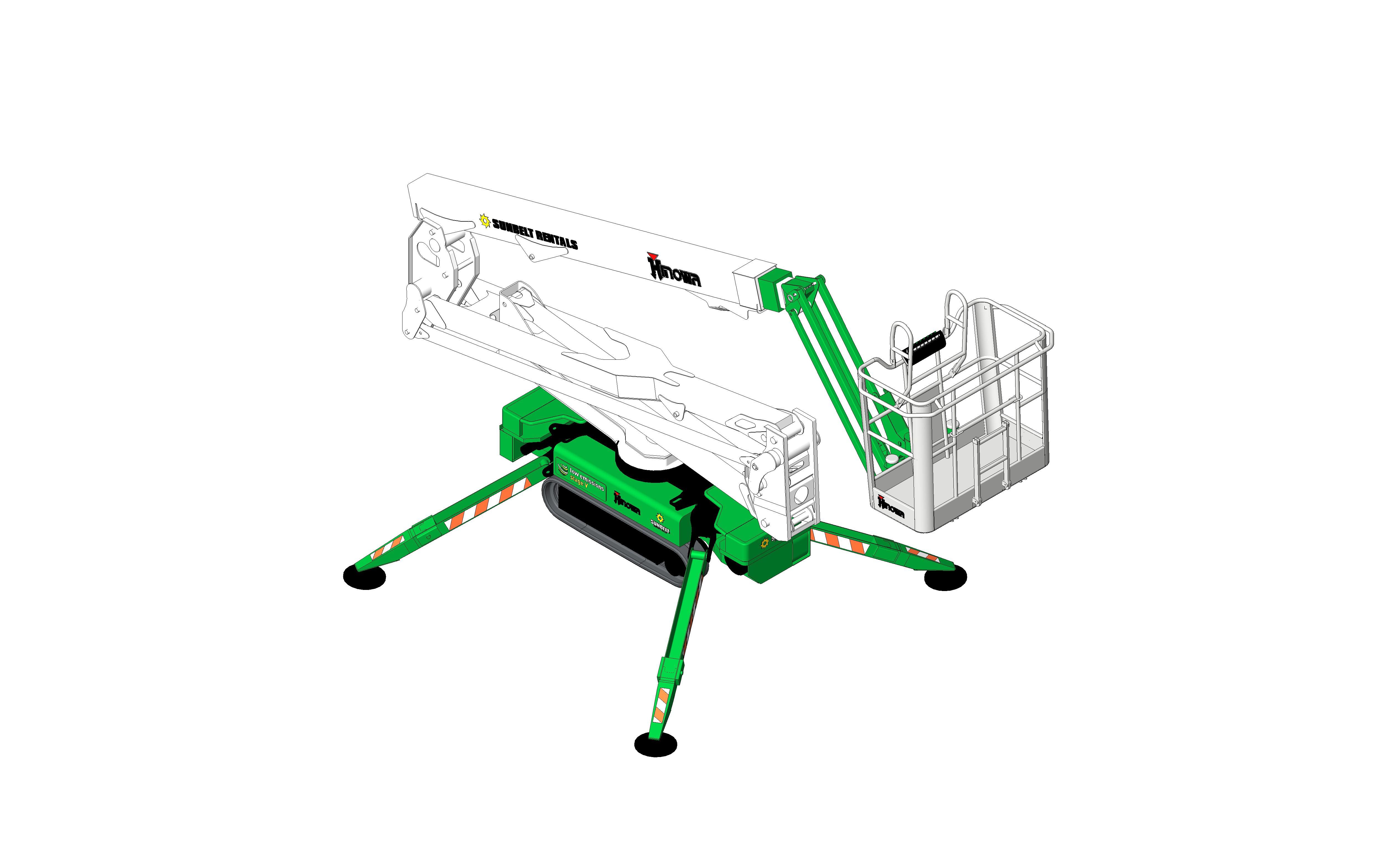 Product: Sunbelt Rentals - Compact Crawler Boom - Hinowa Lightlift 20-10 (Diesel)