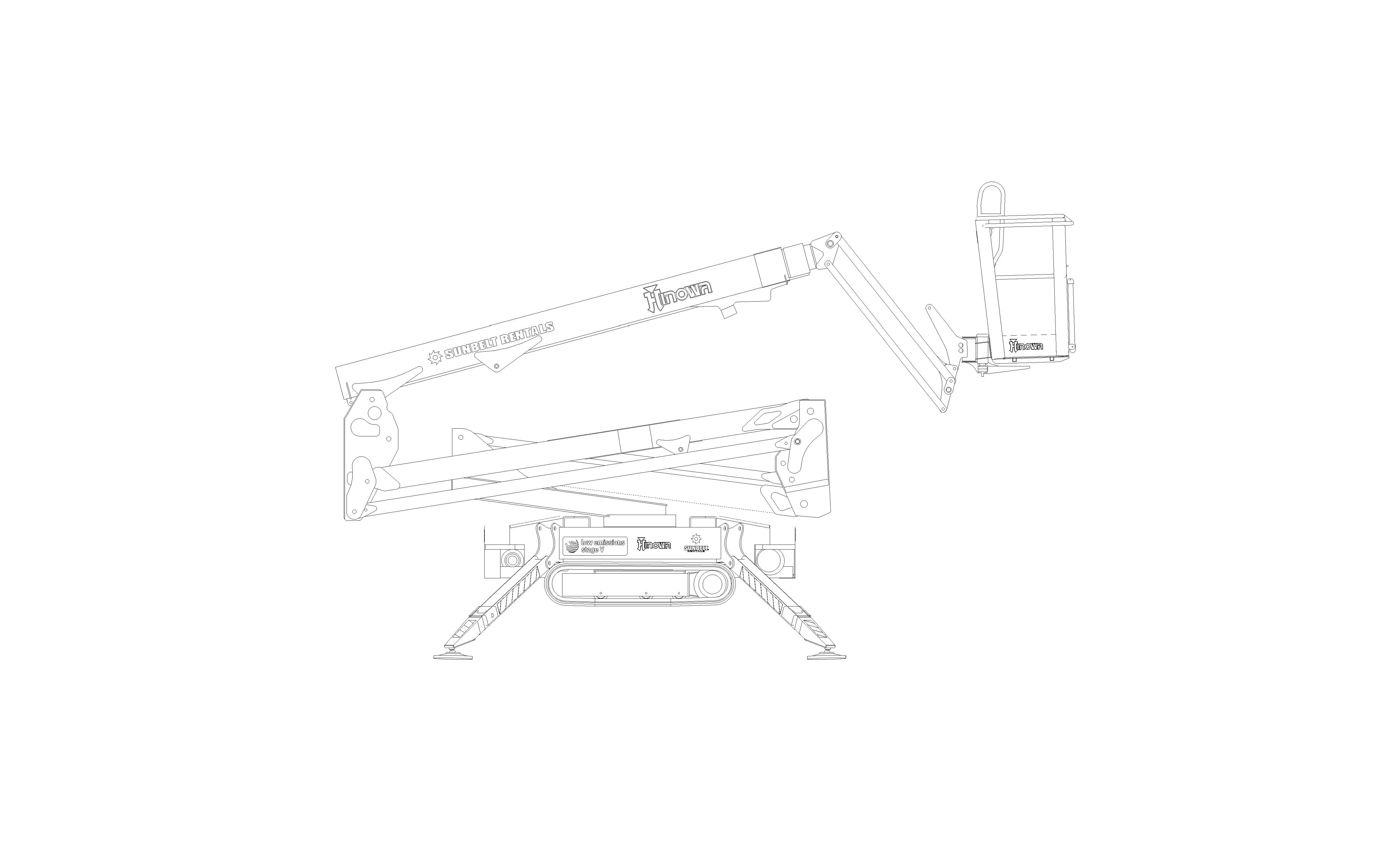 Product: Sunbelt Rentals - Compact Crawler Boom - Hinowa Lightlift 20-10 (Diesel)