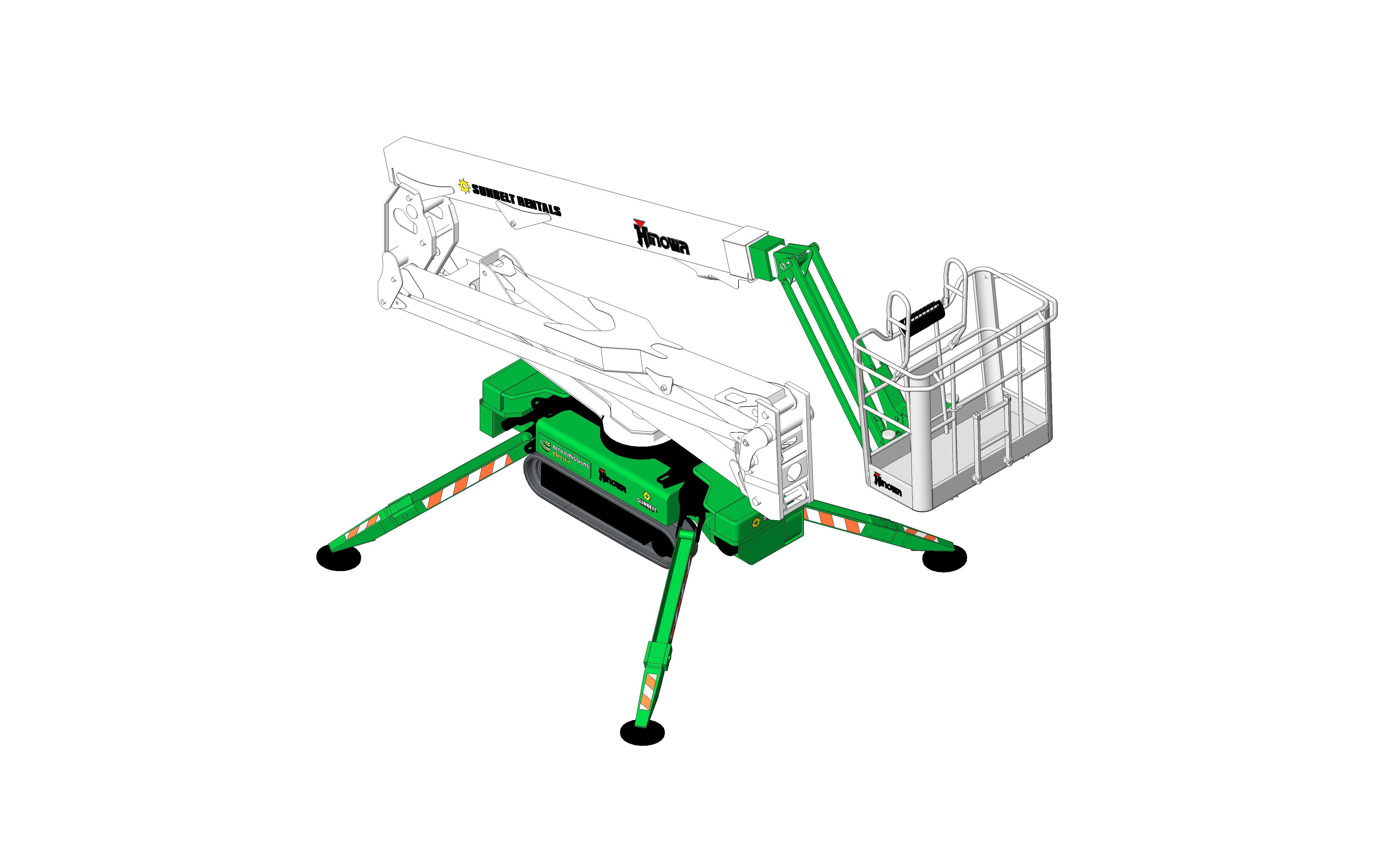 Product: Sunbelt Rentals - Compact Crawler Boom - Hinowa Lightlift 20-10 (Electric)